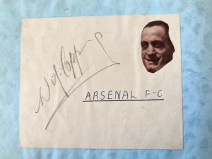 Wilf Copping Arsenal 1930s legend Signed for sale on Ebay
