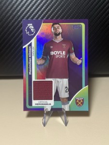 Max Kilman Player Worn Patch - 26 /199 Topps Premier league 2025/2026 West Ham for sale on Ebay