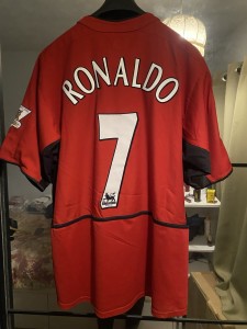 Authentic Manchester United FC 2003/2004 Home Football Shirt. Ronaldo 7 CR7 for sale on Ebay