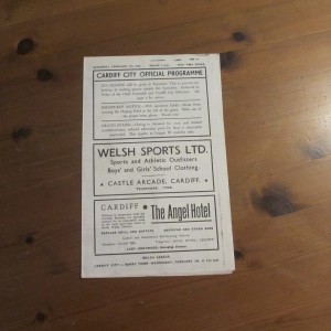 Cardiff v Brighton Div 3 South 1946/7 for sale on Ebay