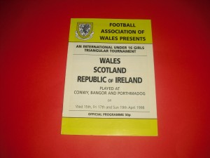 1998 U16 GIRLS TOURNAMENT WALES SCOTLAND REPUBLIC OF IRELAND for sale on Ebay