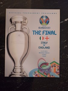 * 2020 EURO FINAL OFFICIAL PROGRAMME - ENGLAND v ITALY - 11th July 2021 -  MINT* for sale on Ebay