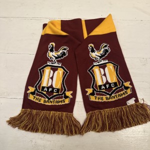 BRADFORD CITY Football Scarf Adult One Size Club Colours for sale on Ebay