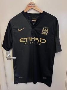 Manchester City - 2013/2014 Away Kit - Agüero 16 Large Size men’s for sale on Ebay