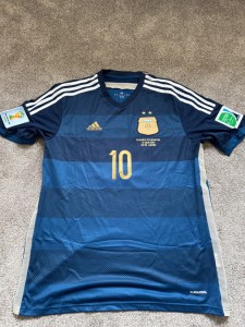 XL Brand New 2014 World Cup Final Argentina Jersey, “Messi 10”. for sale on Ebay