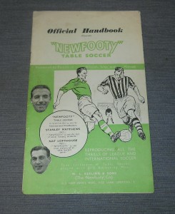 Newfooty Football Game (Like Subbuteo) Official Handbook 1954-55 for sale on Ebay
