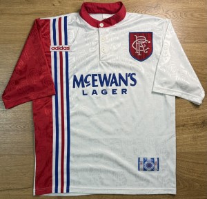 ORIGINAL RANGERS 1995/97 Away Football Shirt MEDIUM ADIDAS Rare for sale on Ebay