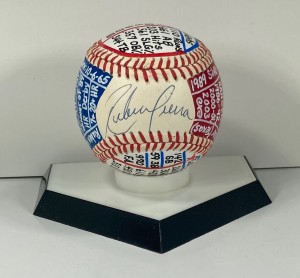 Ruben Sierra Signed OAL Baseball, VCBC SuperStats, Hand Painted, JSA, Rangers for sale on Ebay