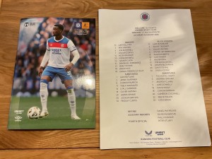 Rangers V Alloa League Cup Programme And Team Sheet 16 August 2025 for sale on Ebay