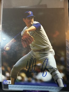Nolan Ryan Autographed/Signed Texas Rangers 8x10 Photo HOF SIGNED Beckett COA for sale on Ebay