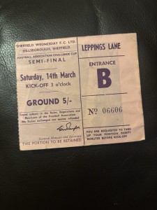 Manchester United v Leeds FAC semifinal Ticket Stub 64/5 for sale on Ebay