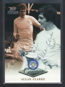 FUTERA 1998 - ALLAN CLARKE - LEEDS UNITED -HAND SIGNED  GREATEST CARD for sale on Ebay