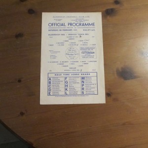 Aldershot Res v Ipswich Res Football Combination 1956/7 - Single Sheet for sale on Ebay