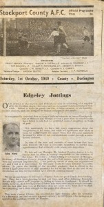 Stockport County v Darlington Div 3 (N) 1949/50 for sale on Ebay