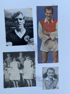 ARSENAL F C  4  HAND SIGNED PHOTOS OF PLAYERS FROM THE  1960'S for sale on Ebay