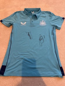 newcastle signed shirt for sale on Ebay
