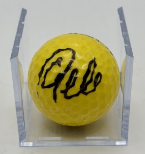 Pele Signed Golf Ball Soccer Legend Brazil TSA COA w/FREE DISPLAY CASE for sale on Ebay