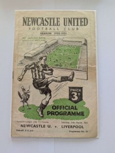 Newcastle United v Liverpool League Div 1  24/03/1951 for sale on Ebay