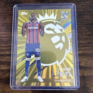 Topps Premier League Gold Lion Card Eberechi Eze 2025/26 Crystal Palace for sale on Ebay