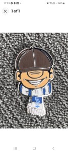 Oldham athletic Frank Cap Badge  for sale on Ebay