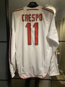 Rare Player Issue Long Sleeve AC Milan 2004/2005 Away Shirt Crespo 11 Large for sale on Ebay