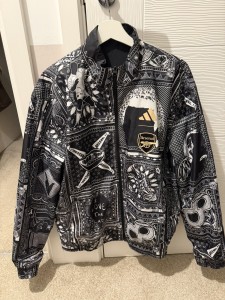 Adidas Arsenal x Ian Wright Reversible Anthem Jacket 23/24 Large for sale on Ebay
