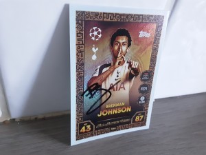 BRENNAN JOHNSON - SPURS Hand Signed Topps All Action Hero Football trading card for sale on Ebay