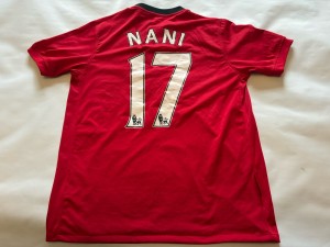 Manchester United Nani #17 2009-10 Home Football Shirt Medium for sale on Ebay