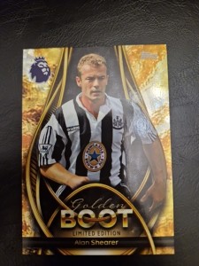Topps Premier League 26 Alan Shearer Golden Boot Newcastle Limited Edition for sale on Ebay
