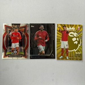 Morgan Gibbs-White Black Edge Edition And Gold Lion Cards Nottingham Forest for sale on Ebay