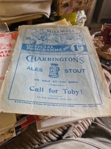 Millwall v  man city  FA Cup  3rd 8.jan 1938  for sale on Ebay