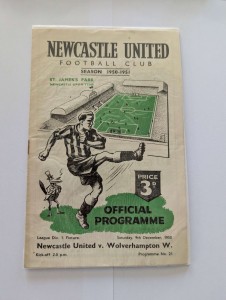 Newcastle United v Wolves League Div 1 09/12/1950 for sale on Ebay