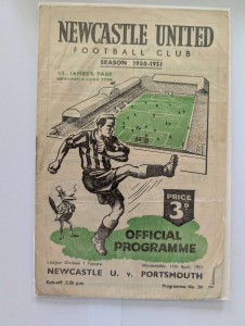 Newcastle United v Portsmouth League Div 1  11/04/1951 for sale on Ebay