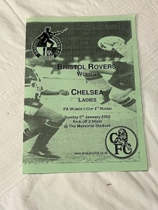 2003 Women's football programme Bristol Rovers Ladies v Chelsea Ladies for sale on Ebay