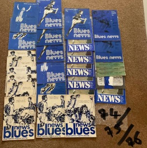 Birmingham City Blues News Programs 1974/75/76 for sale on Ebay