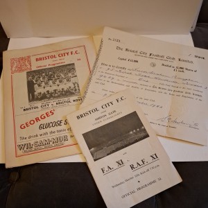 Bristol City Share Certificate 1952, Match Programmes  v Bristol Rovers & RAF 55 for sale on Ebay