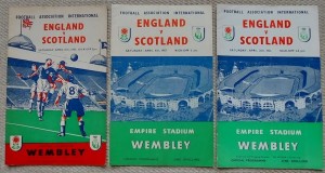 3 England v Scotland International Programmes Played at Wembley 1953,1955,1957 for sale on Ebay