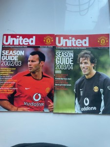 Football Memorabilia Season Guide Manchester United for sale on Ebay