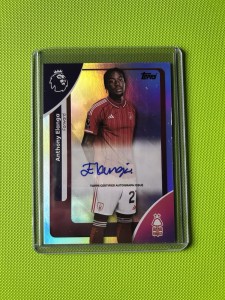Anthony Elanga Auto Nottingham Forest 25/26 Premier League Topps for sale on Ebay