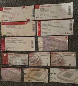 Southampton Football Home Tickets v European Teams x12 (Steaua Bucharest UEFA) for sale on Ebay