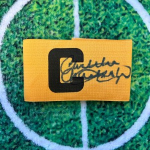 Malcolm Macdonald Of England, Newcastle & Arsenal Signed Captains Armband wCOA for sale on Ebay