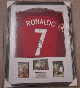 Cristiano Ronaldo Hand Signed Portugal Deluxe Framed Shirt Beckett Witnessed  for sale on Ebay