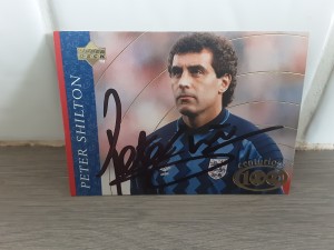 ENGLAND - PETER SHILTON Hand Signed Upper Deck Football trading card  for sale on Ebay