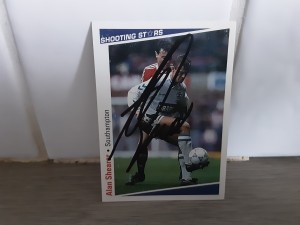 SOUTHAMPTON - ALAN SHEARER Rare Signed Shooting Stars 91/92 Football trade card  for sale on Ebay