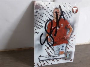 ERLING HAALAND - NORWAY Hand Signed Road To Euro 24 Football trading card  for sale on Ebay