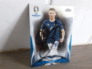SCOTT McTOMINAY - SCOTLAND Hand Signed Euro 24 Football trading card  for sale on Ebay
