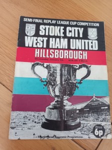 Stoke v West Ham League Cup Semi Final Replay 1972 for sale on Ebay