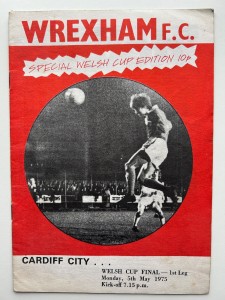 Wrexham v Cardiff City Welsh Cup Final 1st leg 1975 football programme for sale on Ebay