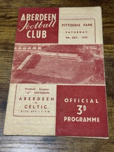 54/55 Aberdeen  V Celtic     Football Programme for sale on Ebay