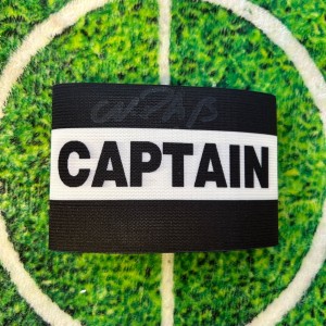 Nikos Dabizas Of Greece, Newcastle & Leicester Signed Captains Armband wCOA for sale on Ebay